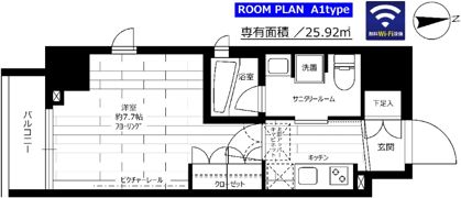 ステージグランデ新御徒町アジールコートの間取り画像