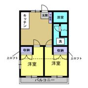 ジュネパレス松戸第708の間取り画像