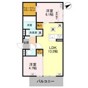 GRAMM下津林EASTの間取り画像