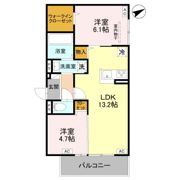 GRAMM下津林EASTの間取り画像