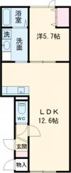 ラメゾン豊岡の間取り画像