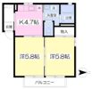 ラポール東通の間取り画像