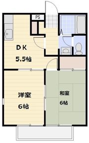 グリーンハイム1号館の間取り画像