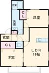 フラッツァ ドゥーズ A(ペット相談可)の間取り画像