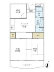 若尾山ハイツの間取り画像