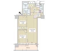 ユニゾンタワーの間取り画像