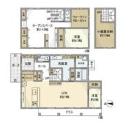 高岡本町秋葉戸建の間取り画像