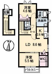 ヴァンベールMの間取り画像