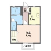 ラ・ドゥース中原の間取り画像