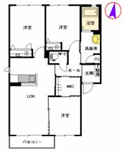イル リッシュ Ⅳ棟の間取り画像