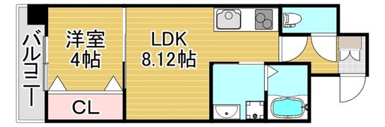 ヴェントゥーノ箱崎の間取り画像