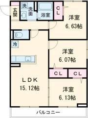 グレイスペアランスの間取り画像