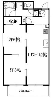 K1ハイム東雲の間取り画像