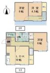 上西郷貸家の間取り画像