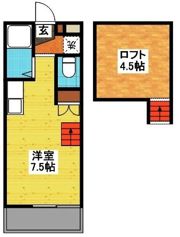 MODERN 西山Bの間取り画像