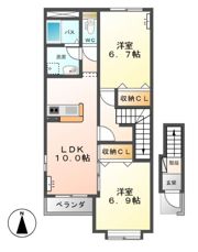 ヴェルジュ東峰の間取り画像