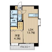 八王寺ツインタワーWESTの間取り画像
