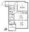 T's Cuore MUSE落合南長崎の間取り画像