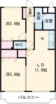 ユーミークレインの間取り画像