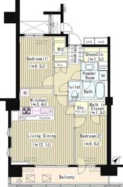 PRIME URBAN 東中野 COURTの間取り画像