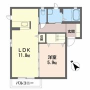 オレンジヒルズ Aの間取り画像