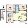 ベルデュール Aの間取り画像