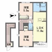 サン・グランメールAの間取り画像