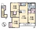 シャーメゾンあきの間取り画像