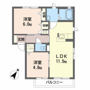 ベルフルール B棟の間取り画像