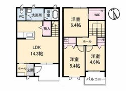 クラヴィエ北田宮の間取り画像
