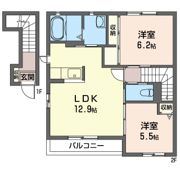 リバーコート Bの間取り画像