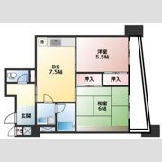 日商岩井市川マンションの間取り画像