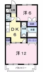 メゾンむさし野の間取り画像