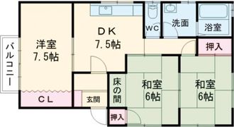 メゾンドカンパーニュの間取り画像