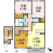 クリアシーズンズ Dの間取り画像