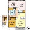 クリアシーズンズ Dの間取り画像