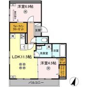 トリシア西崎本町の間取り画像