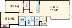 ateena3・23Fの間取り画像