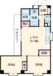 神若栄マンションの間取り画像