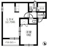 フルール上成Bの間取り画像