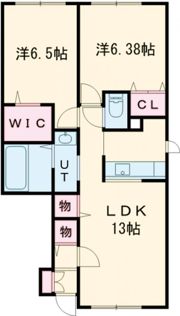 ジェラン明徳町B棟の間取り画像
