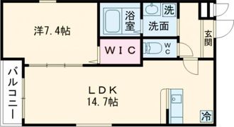フジパレス神戸神明町の間取り画像