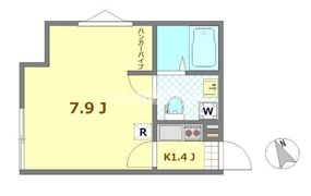 エスフラット国立の間取り画像
