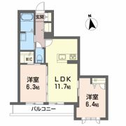 ベレオ弓張月の間取り画像