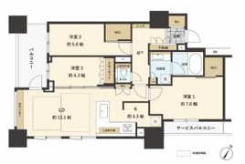 プラウド神戸トアロードの間取り画像