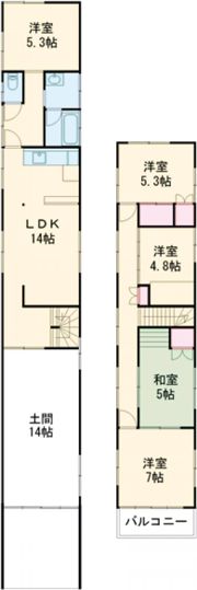 N貸家の間取り画像