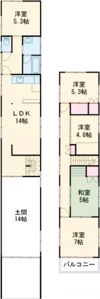 N貸家の間取り画像