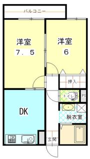 オーベルジュ出来島の間取り画像