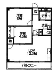シャトレ北川の間取り画像