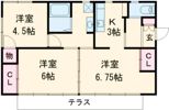 中野貸家の間取り画像